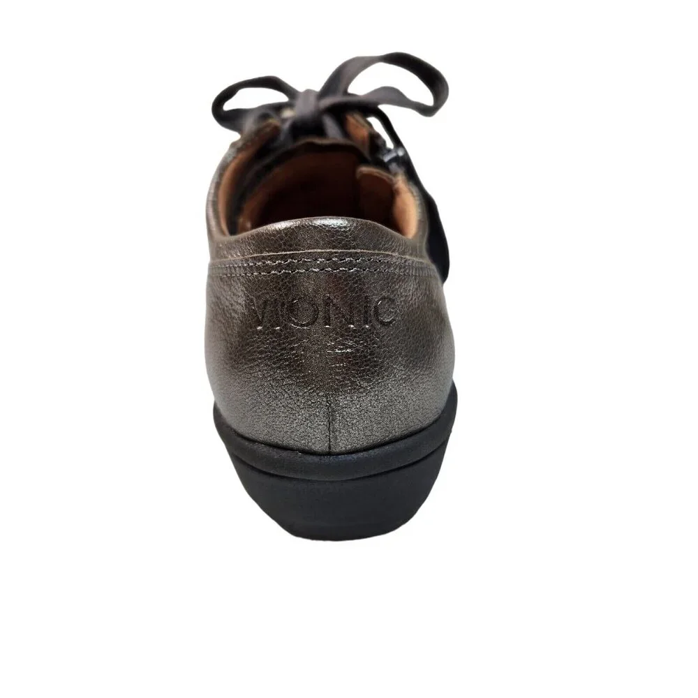 Vionic Women's Size 6 M Abigail Walking Sneakers Shoes Metallic Pewter 286 - Picture 9 of 11